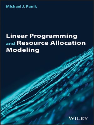 cover image of Linear Programming and Resource Allocation Modeling